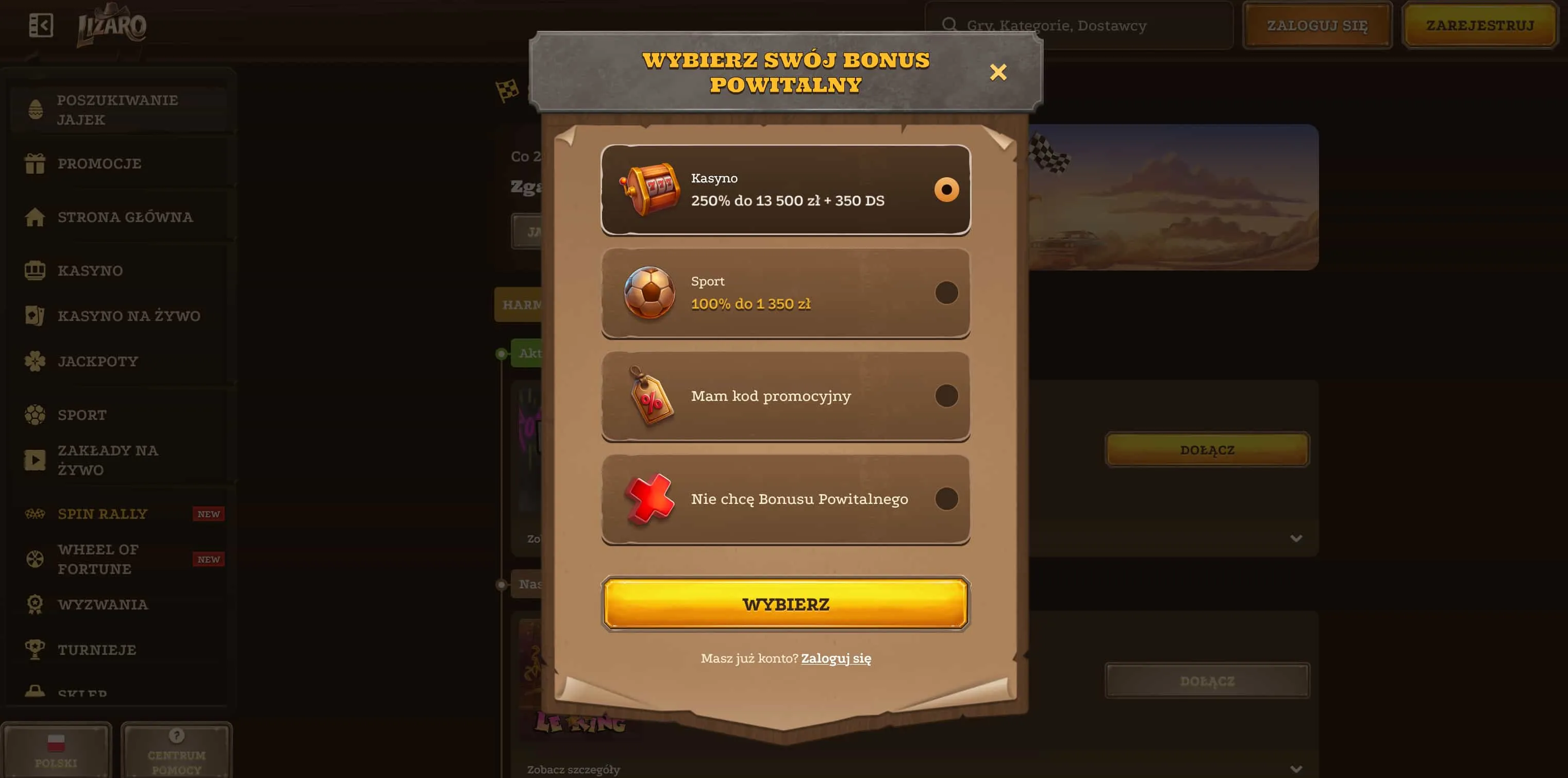 Lizaro Casino &mdash; Bonusy i Promocje Warte Uwagi